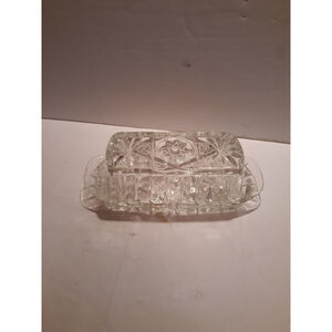 Vintage Anchor Hocking covered butter di